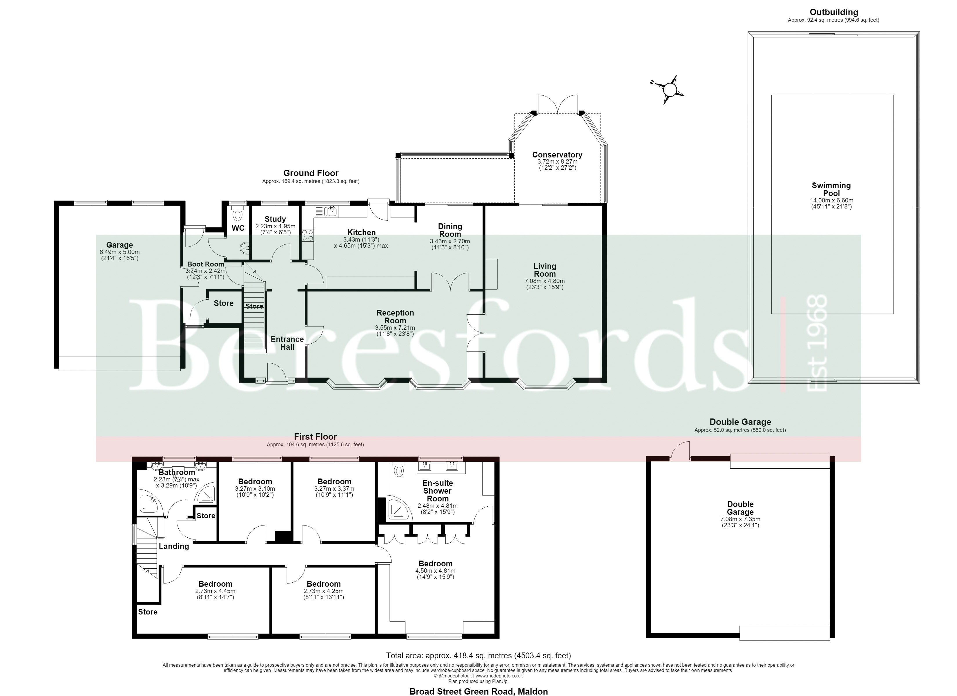 83, Broad Street Green Road, Maldon floorplan