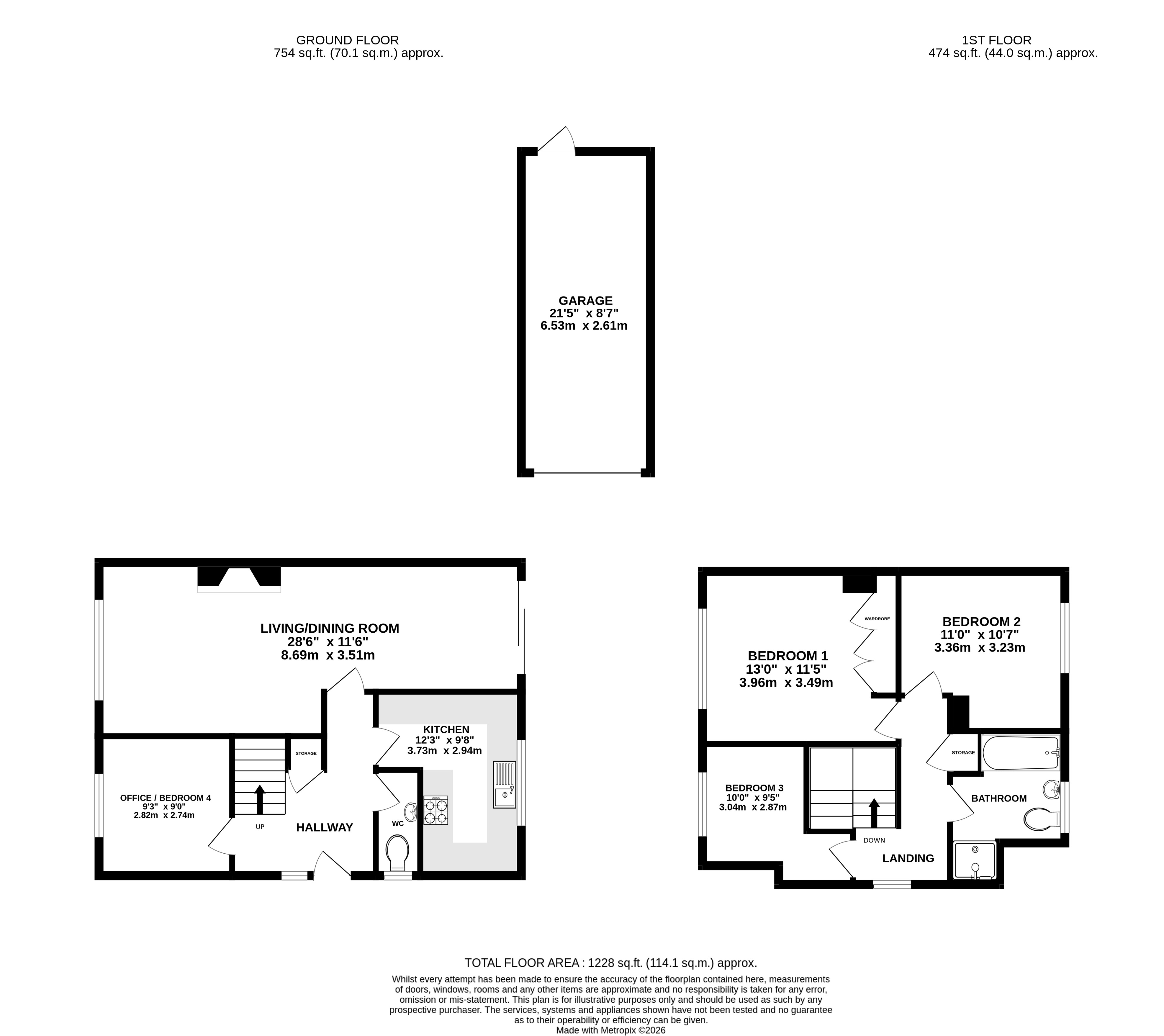 10, Lightsfield, Oakley, Basingstoke floorplan