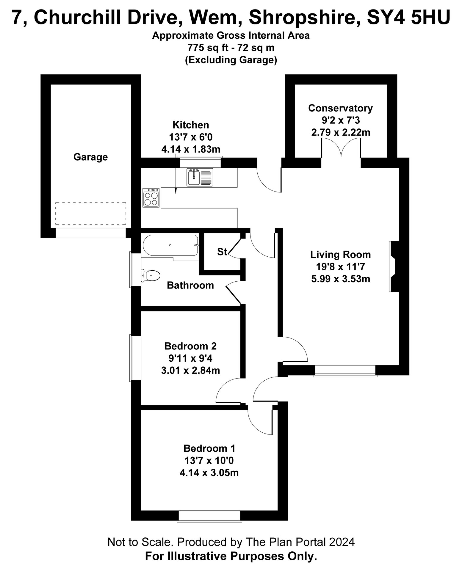 7 Churchill Drive, Shrewsbury floorplan