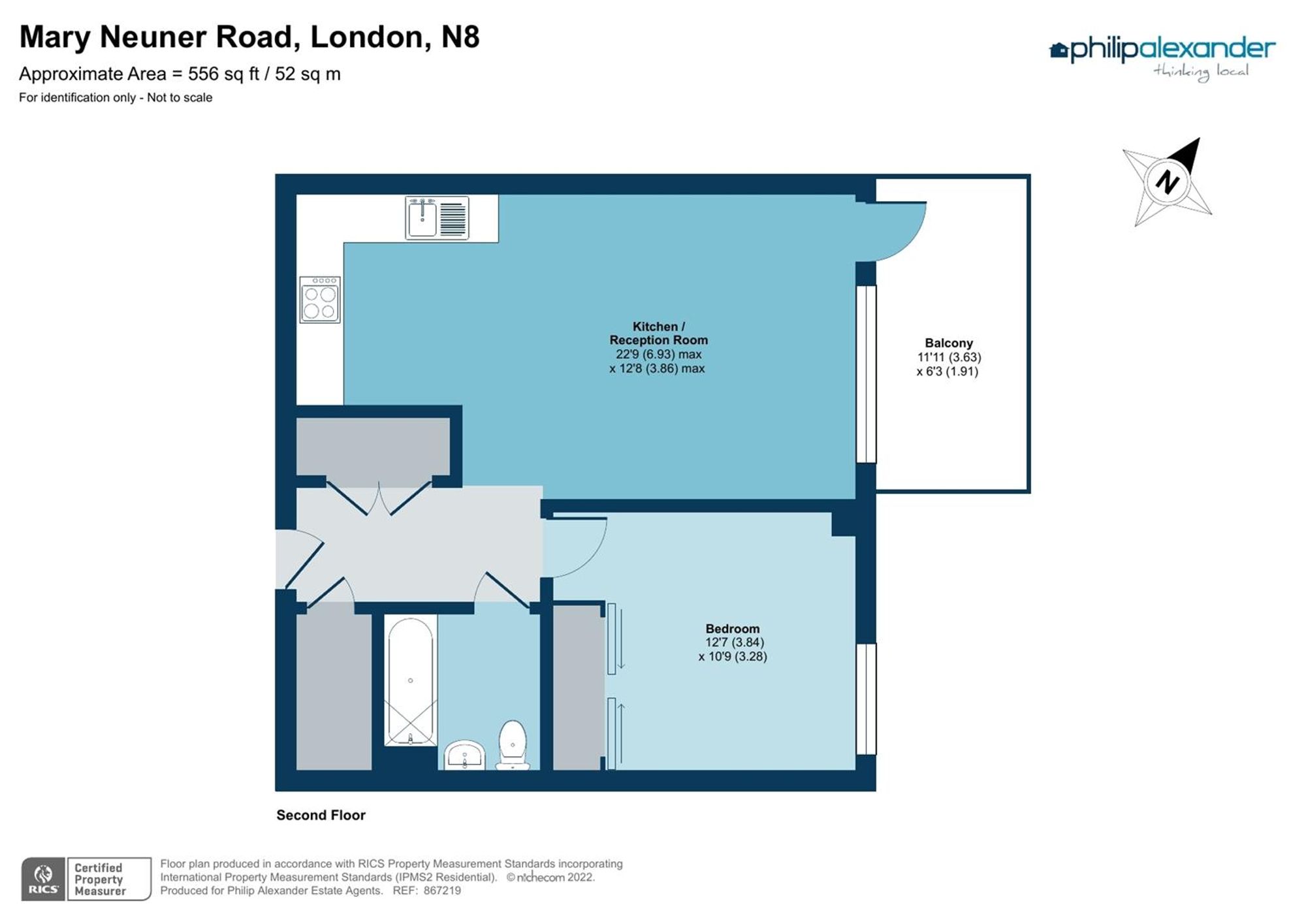 Flat 19, Blenheim Mansions, London floorplan