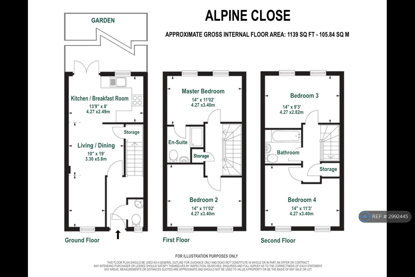 Alpine Close, Epsom floorplan