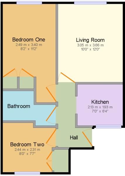 2 Bedrooms Flat to rent in Roseholme, Maidstone ME16