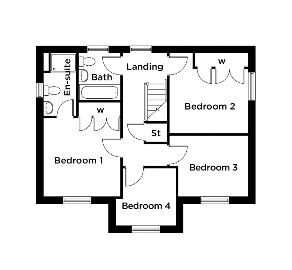 Plot 59 - Bromley , Oaken Heights,, Standenhall Drive, Lancashire floorplan