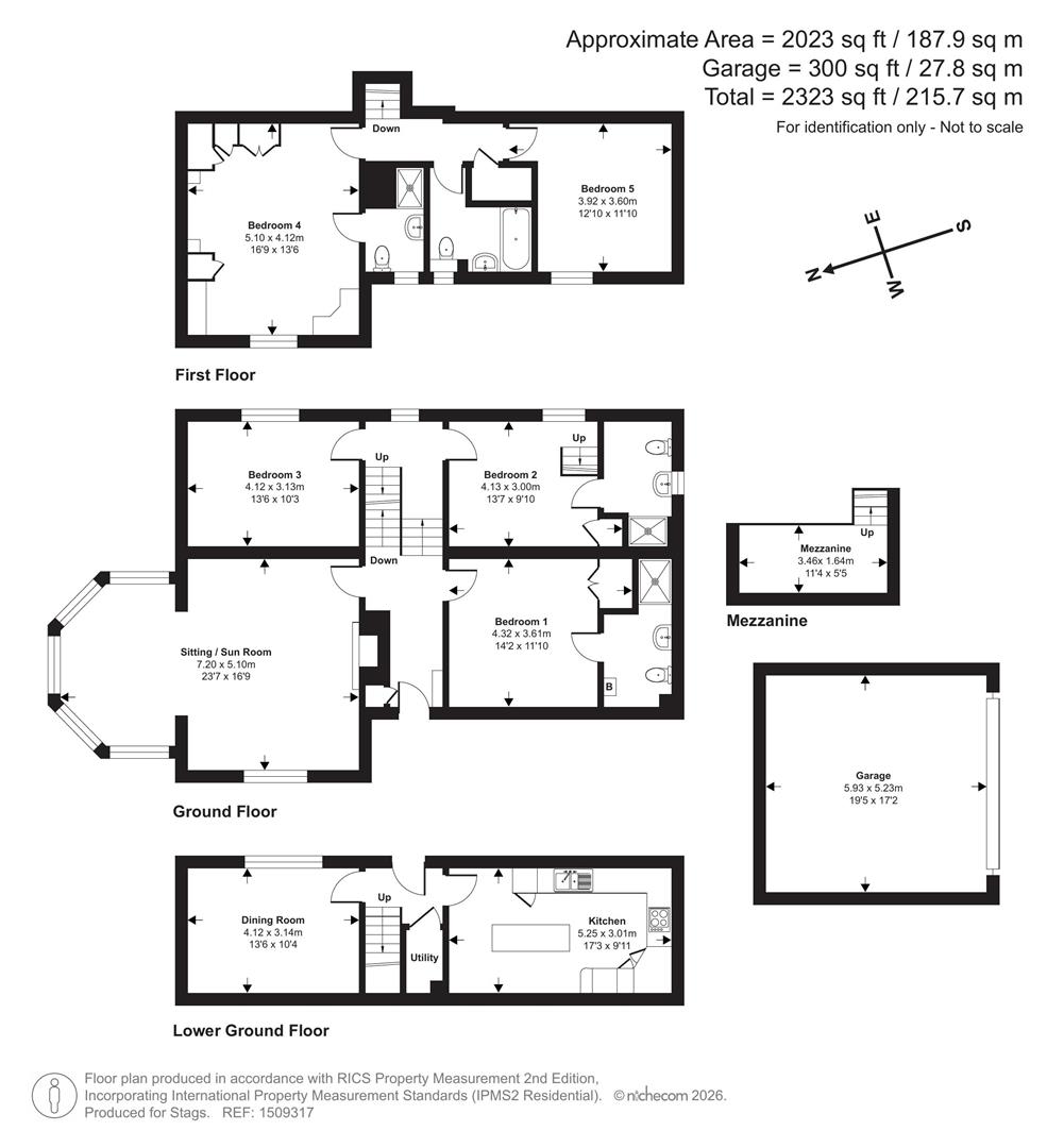 1, Manleys Lane, Honiton floorplan