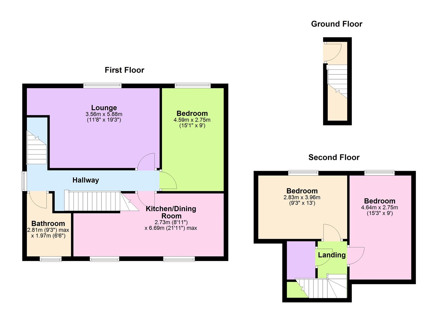 3, Hinckley Road, Barwell floorplan