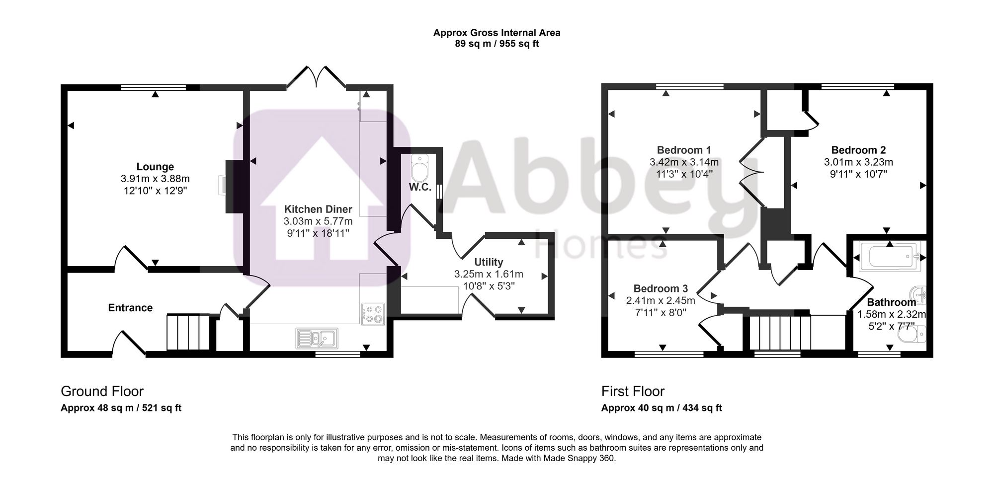 1 Chadwick Walk, Leicester floorplan