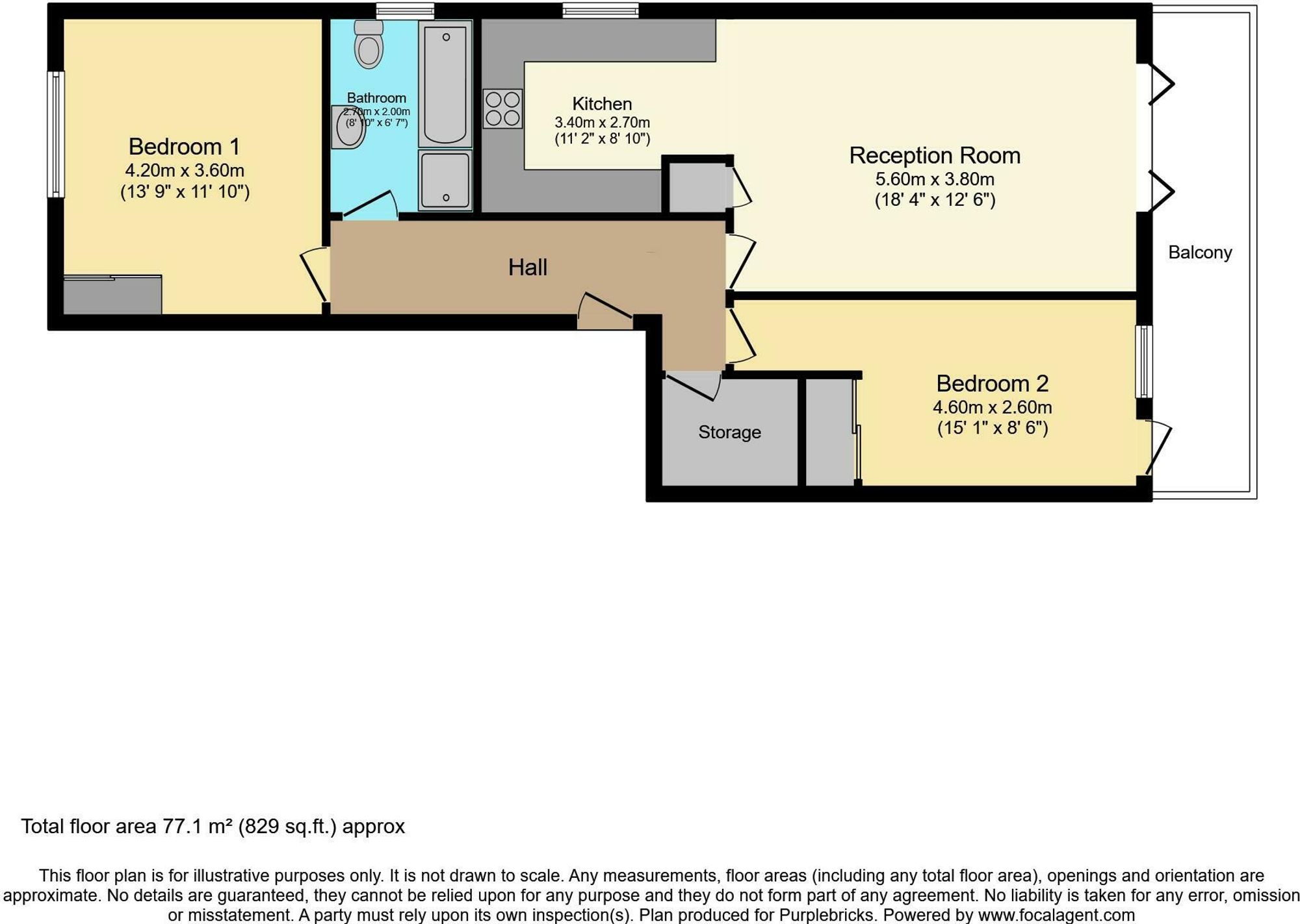 3 Harrylock Court, Purley floorplan