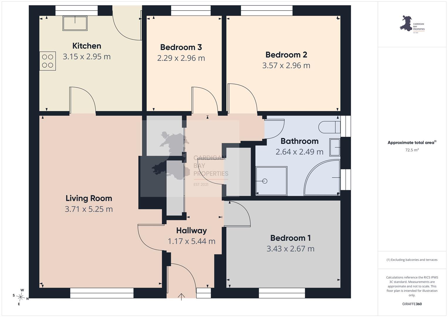 80, Brynglas, Cardigan floorplan