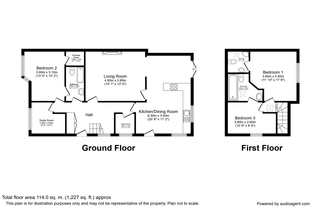 27, Wallcroft, Neston floorplan