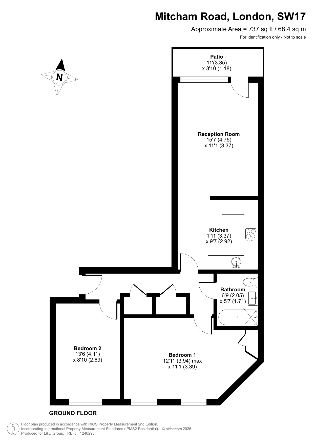 215 Mitcham Rd, Tooting floorplan