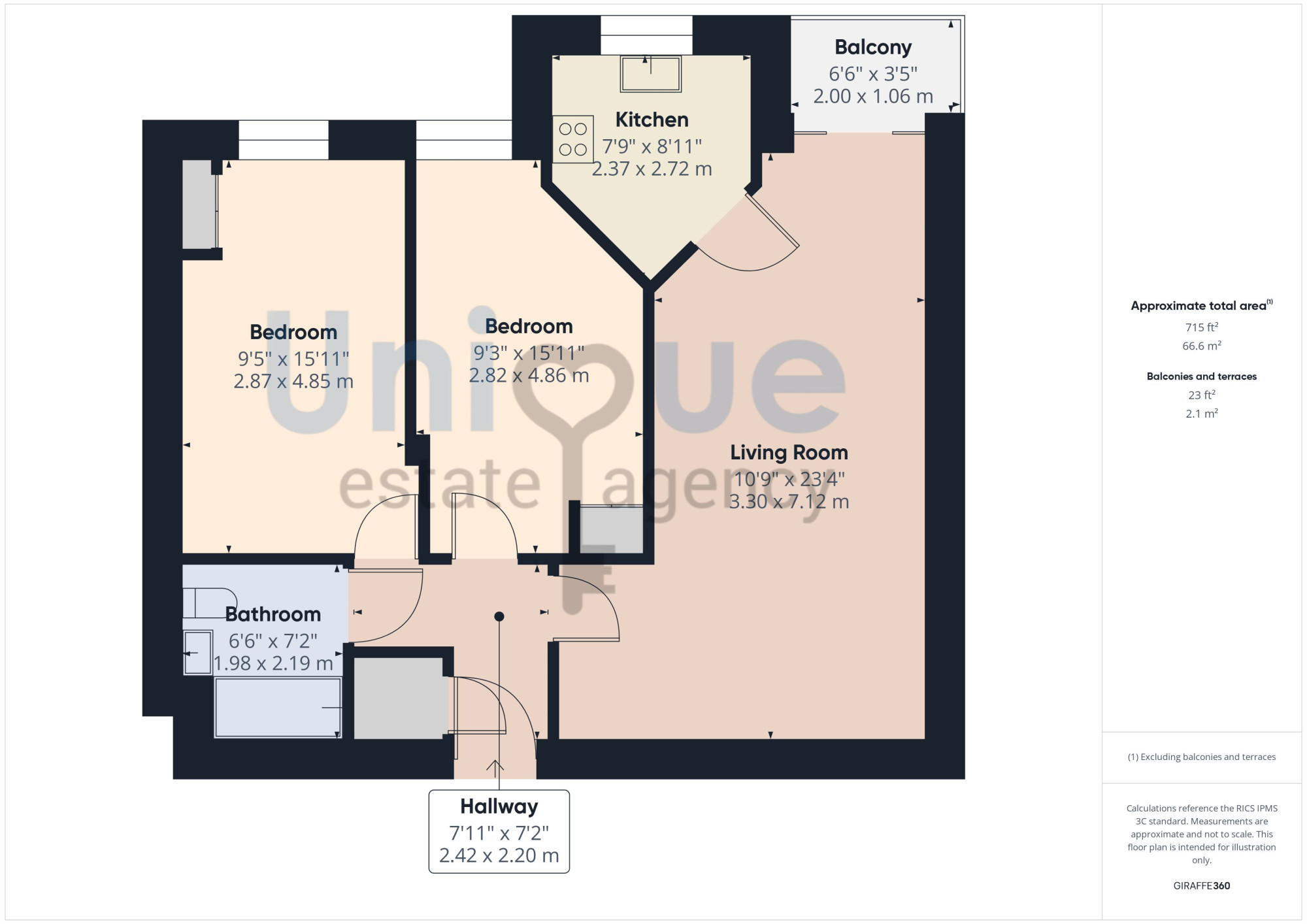 Apartment 410 Hardaker Court,, Clifton Drive South, Lytham St. Annes floorplan