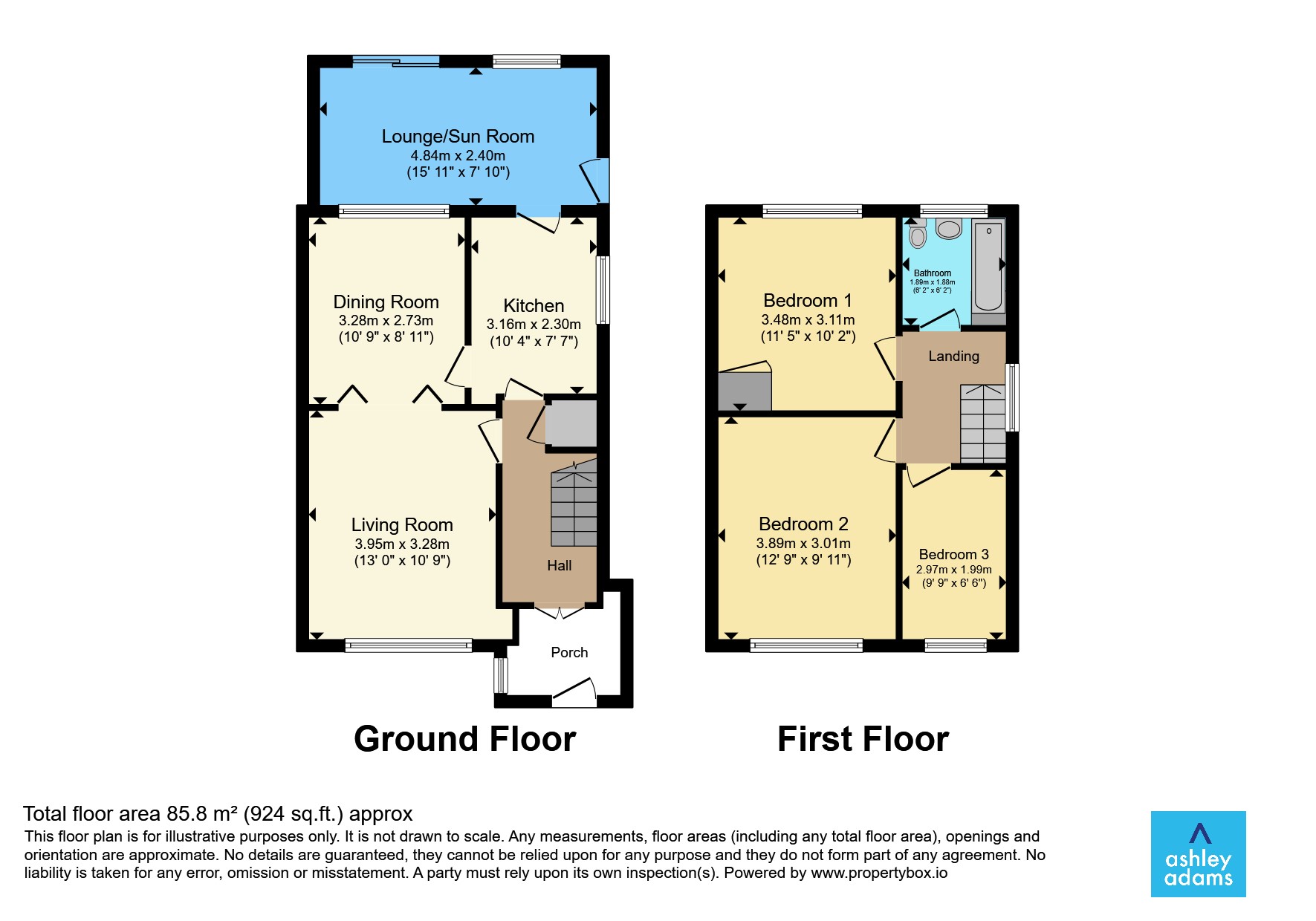 13, Dresden Close, Derby floorplan