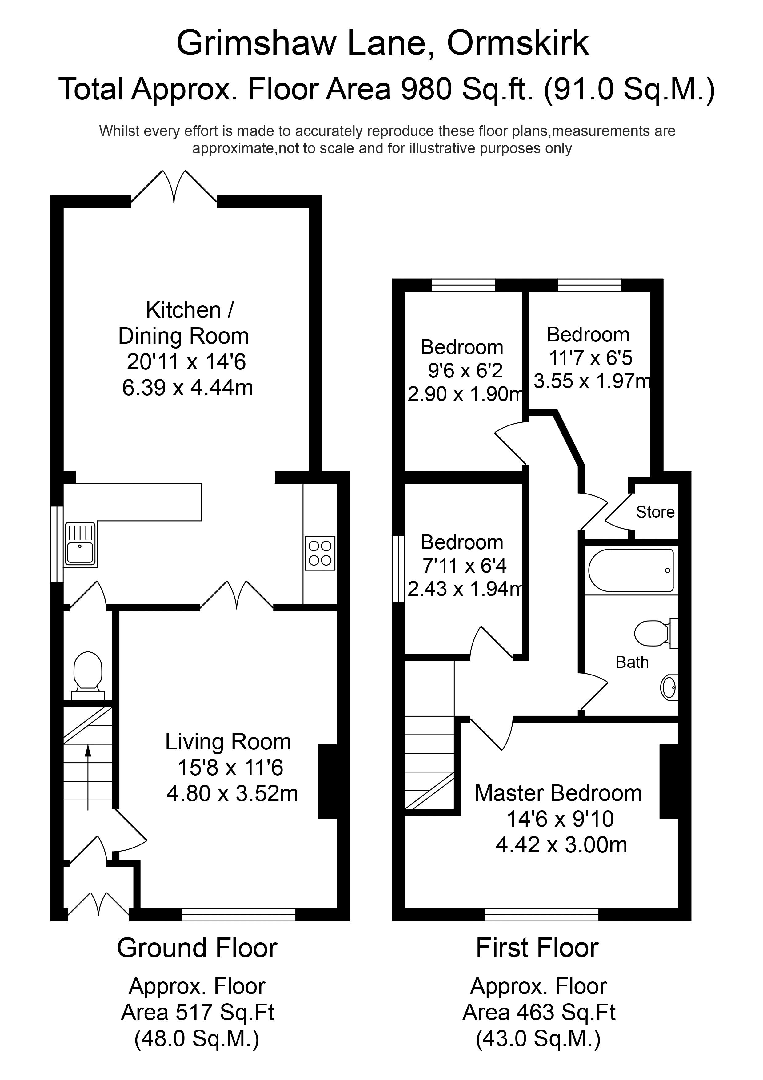 4 Bedrooms Semi-detached house to rent in Grimshaw Lane, Ormskirk L39