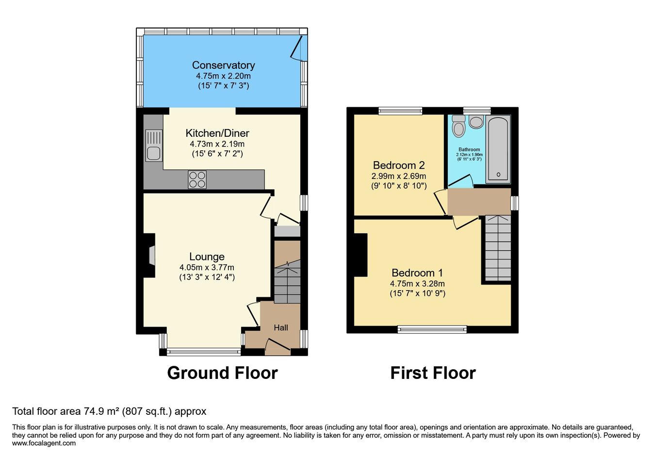 25, Bryning Lane, Preston floorplan