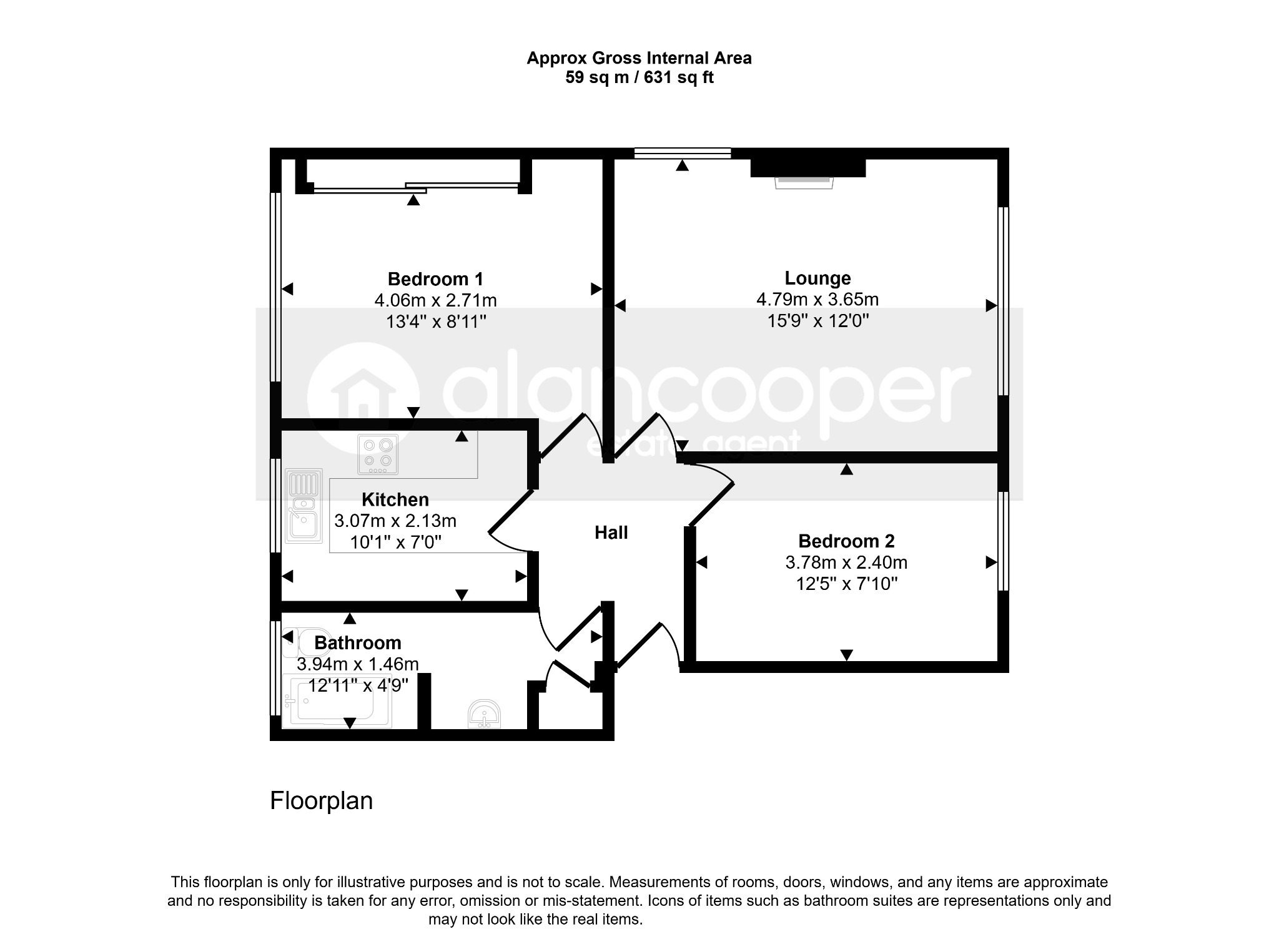 22 Beaconsfield Court, Leicester Road, Warwickshire floorplan