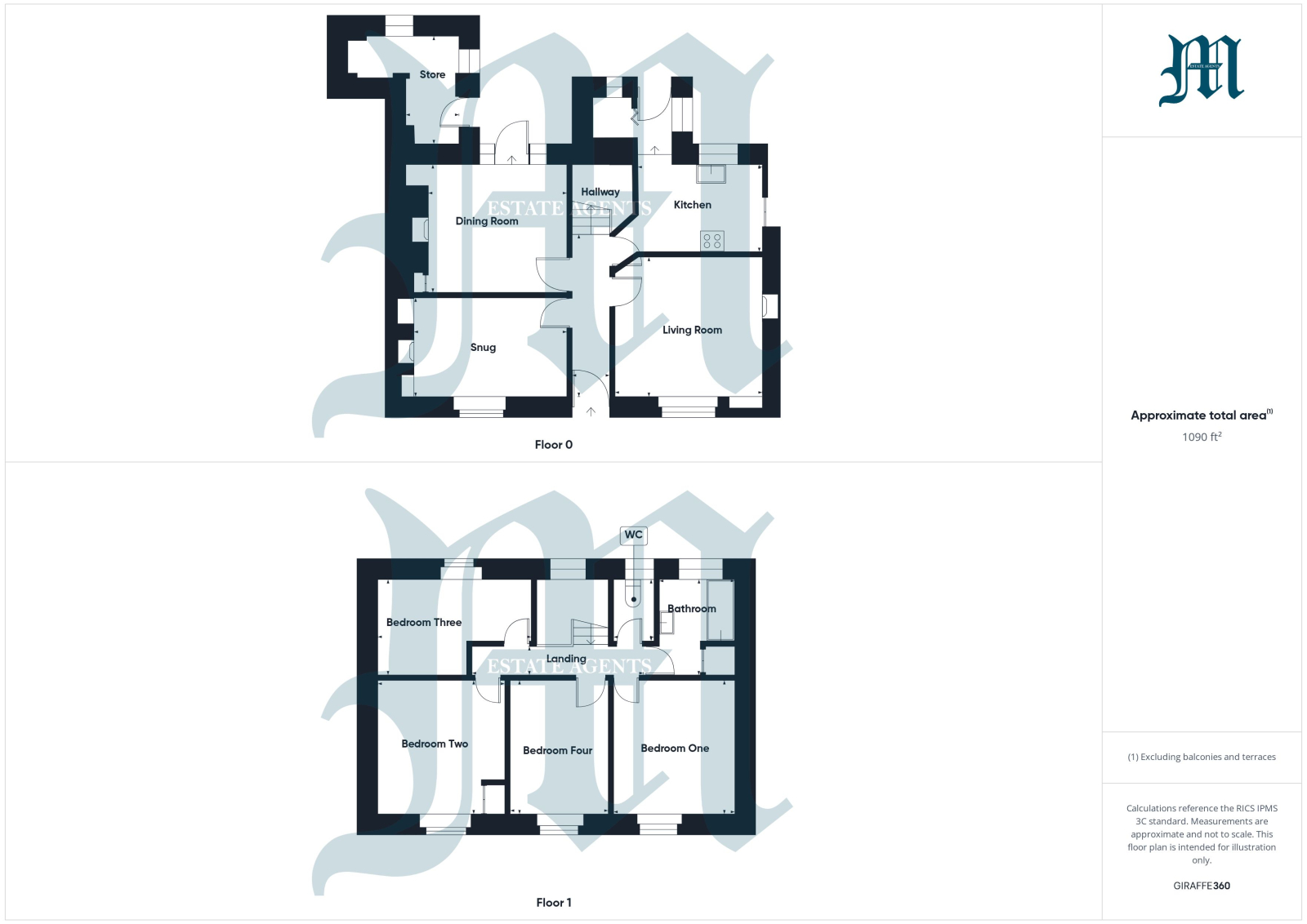 Wayside, Tyringham Road, St. Ives floorplan