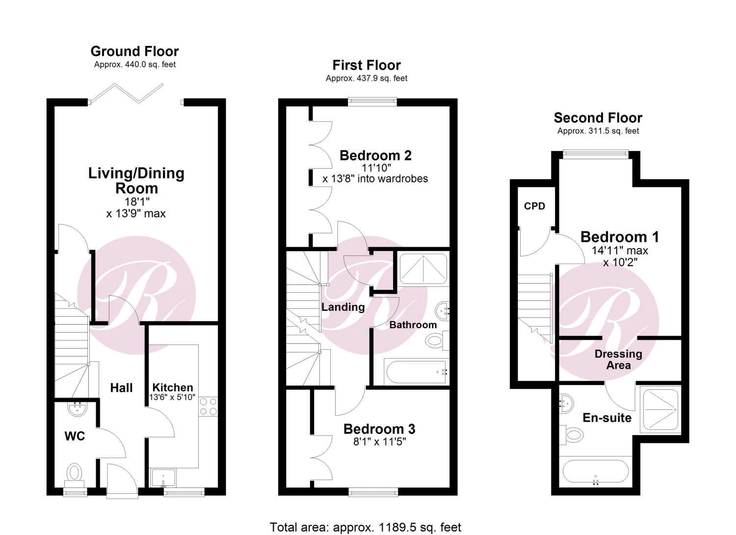 31 St. Crispin Close, Worth, Deal floorplan