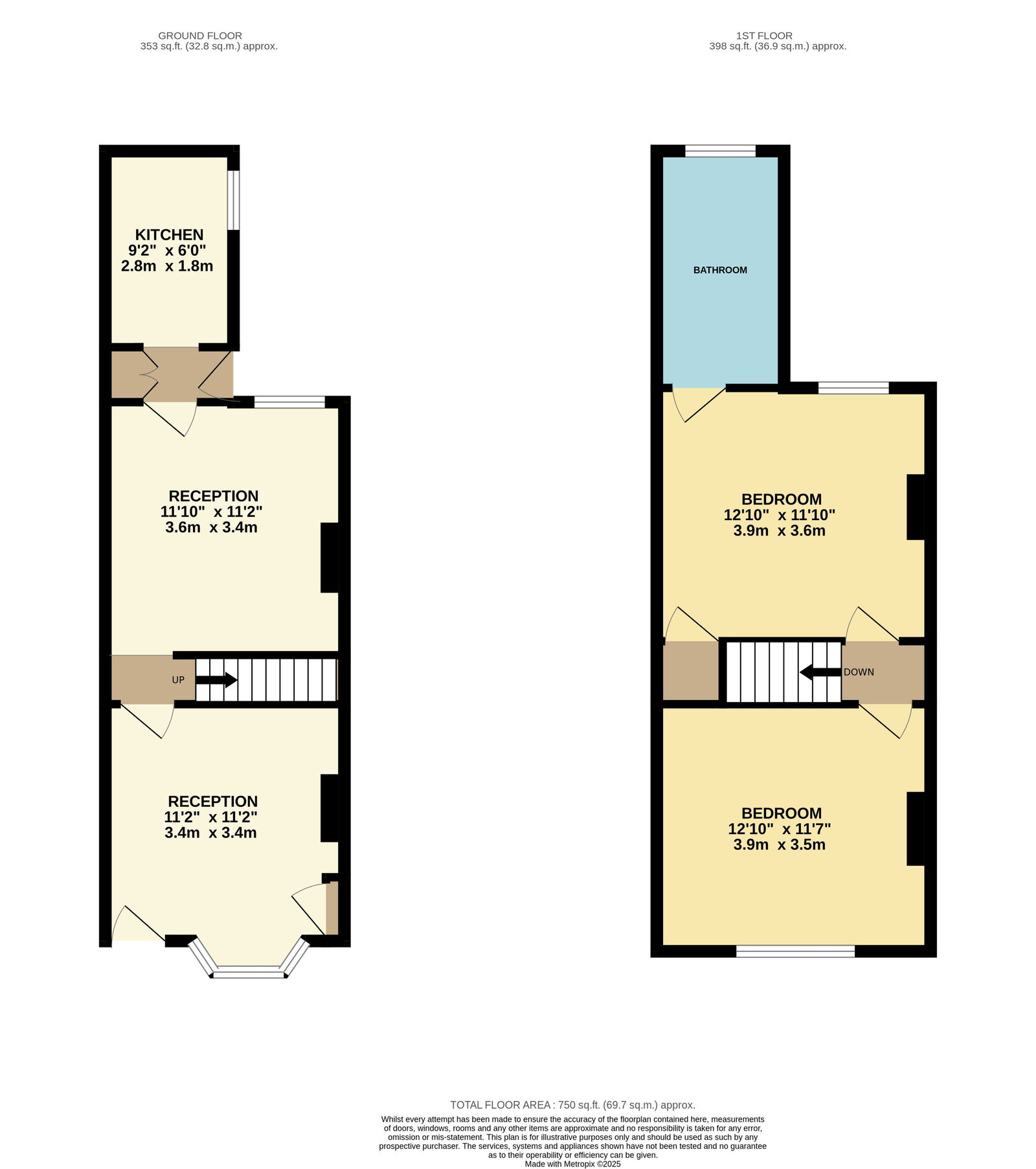 7, Bassett Street, Wigston floorplan