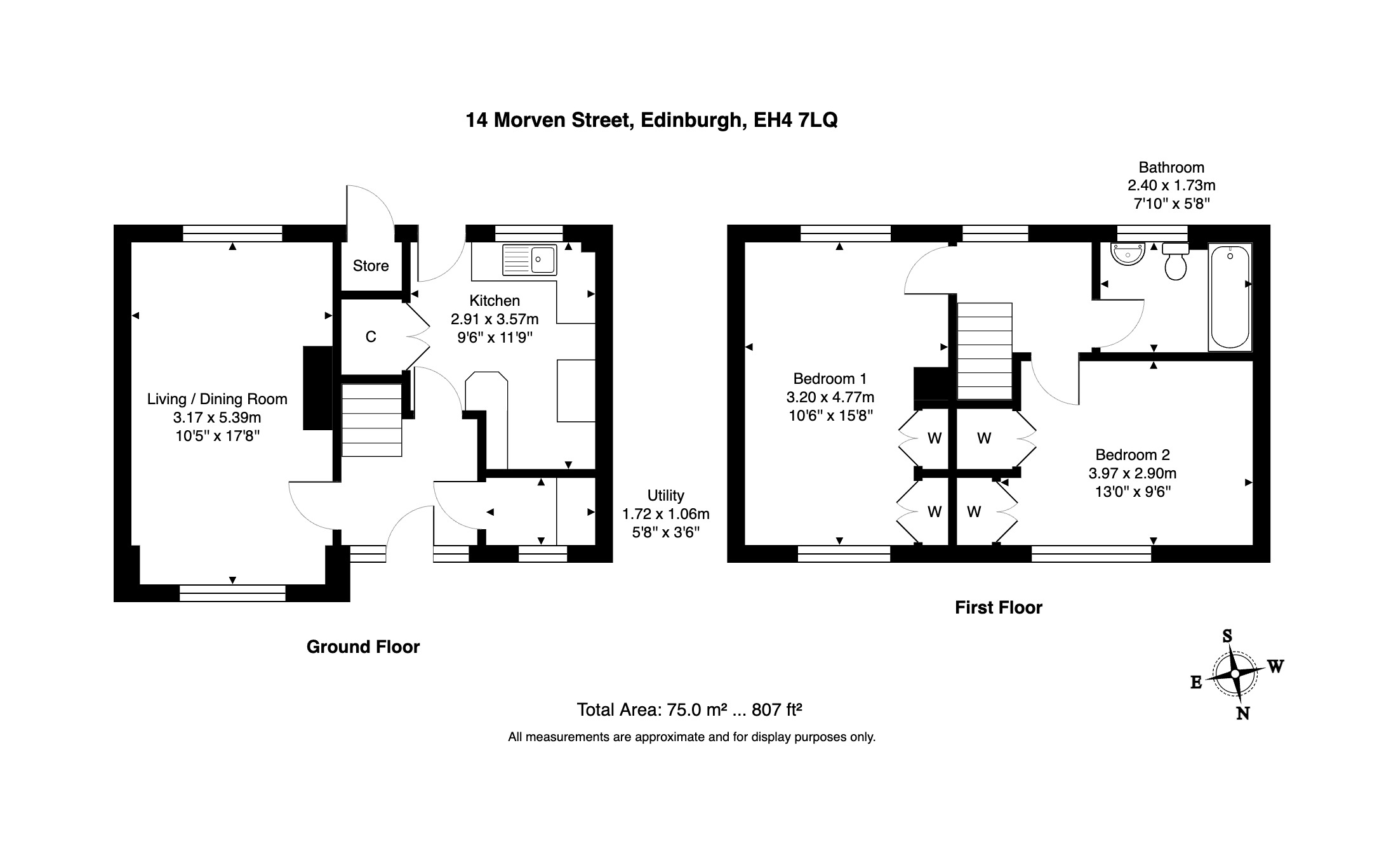 14, Morven Street, Edinburgh floorplan