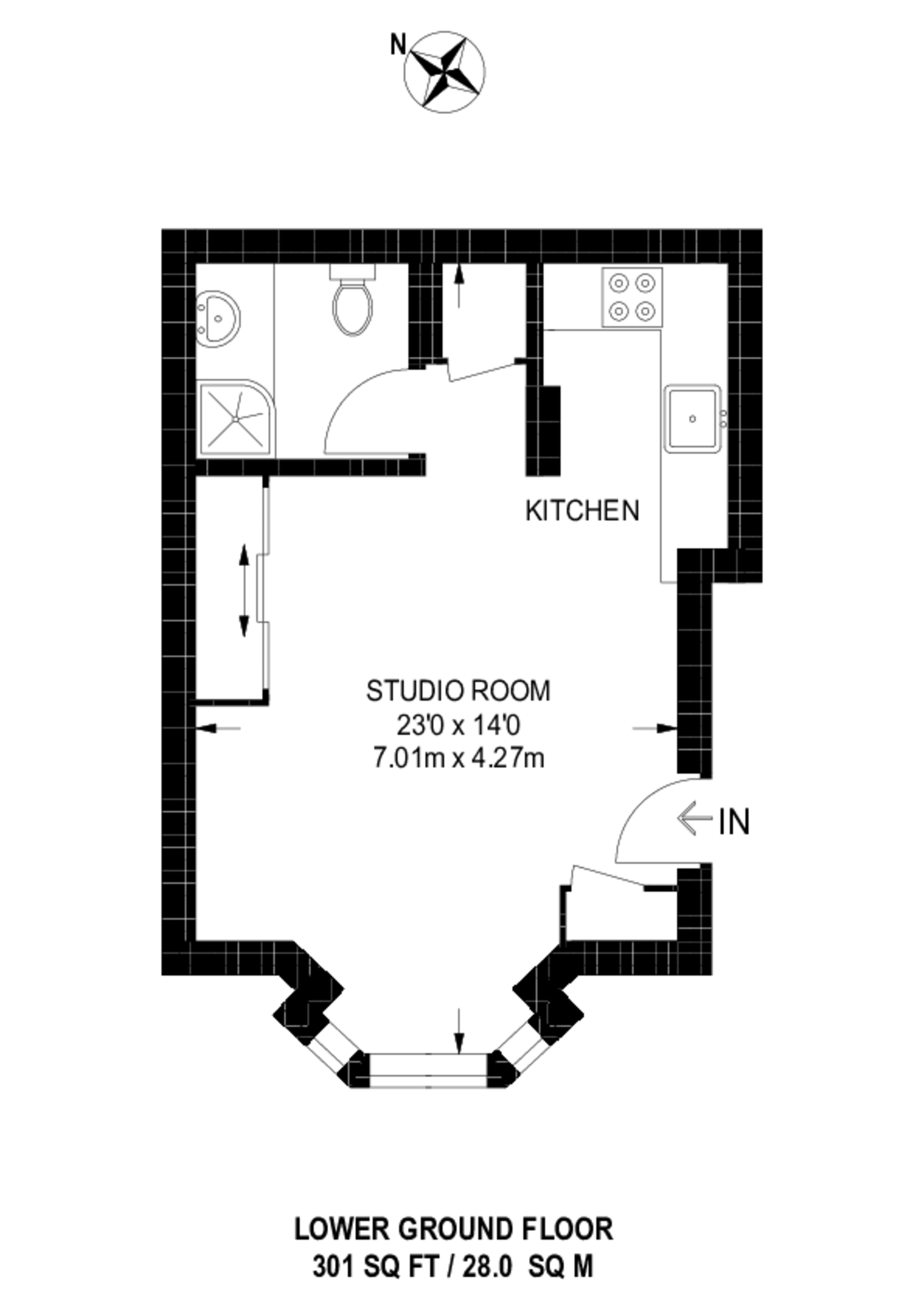 Hatherley Grove, Notting Hill floorplan