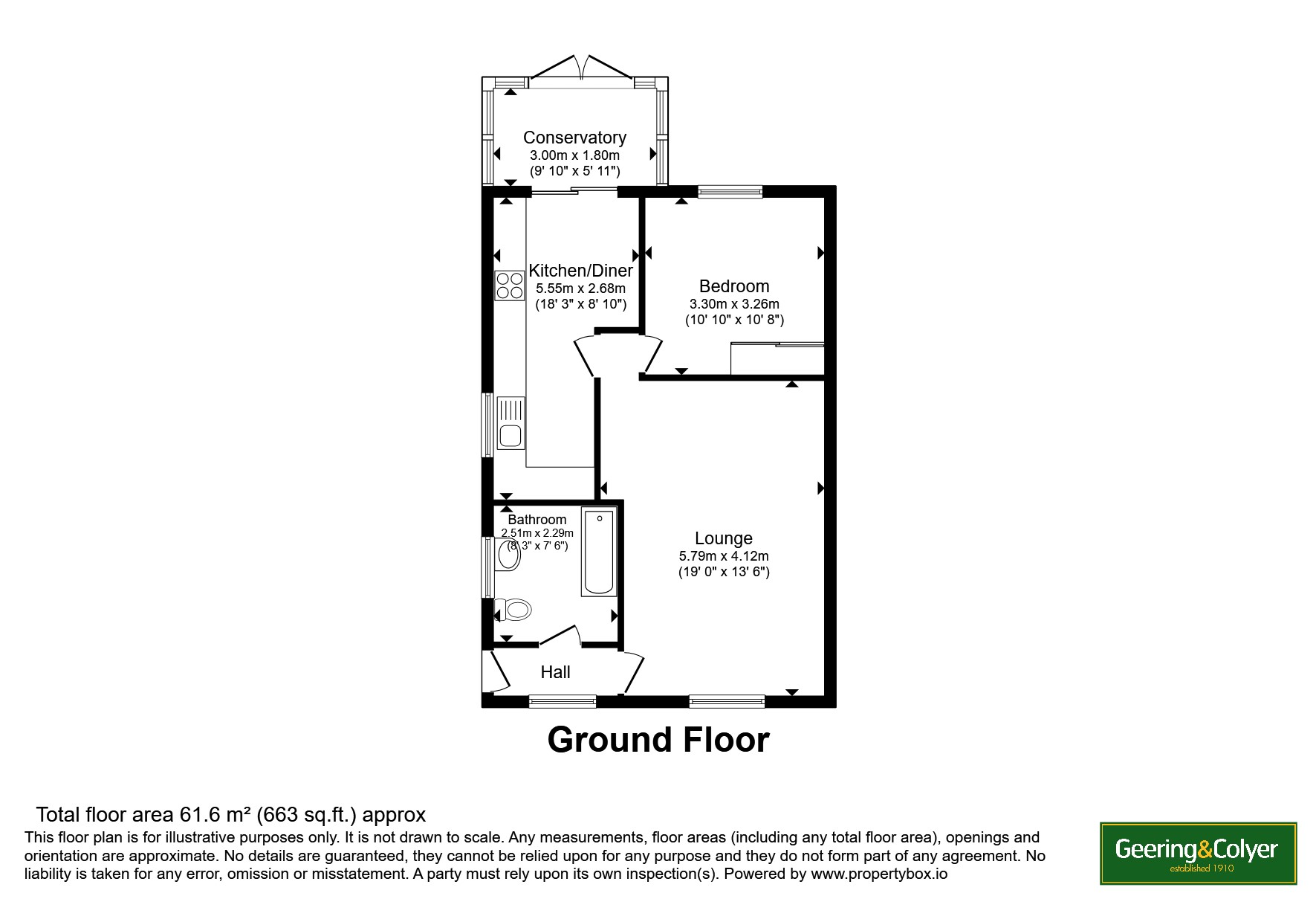 Copperfields, Romney Marsh floorplan