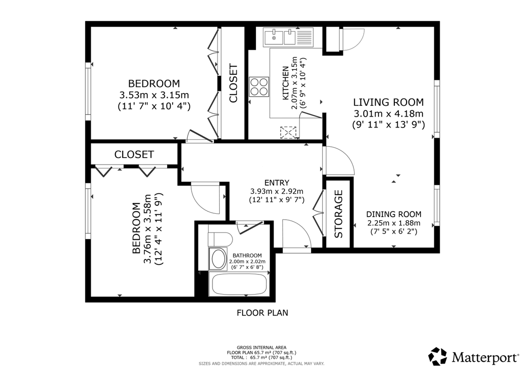 75 Shawholm Crescent, Flat 3/1, Glasgow floorplan