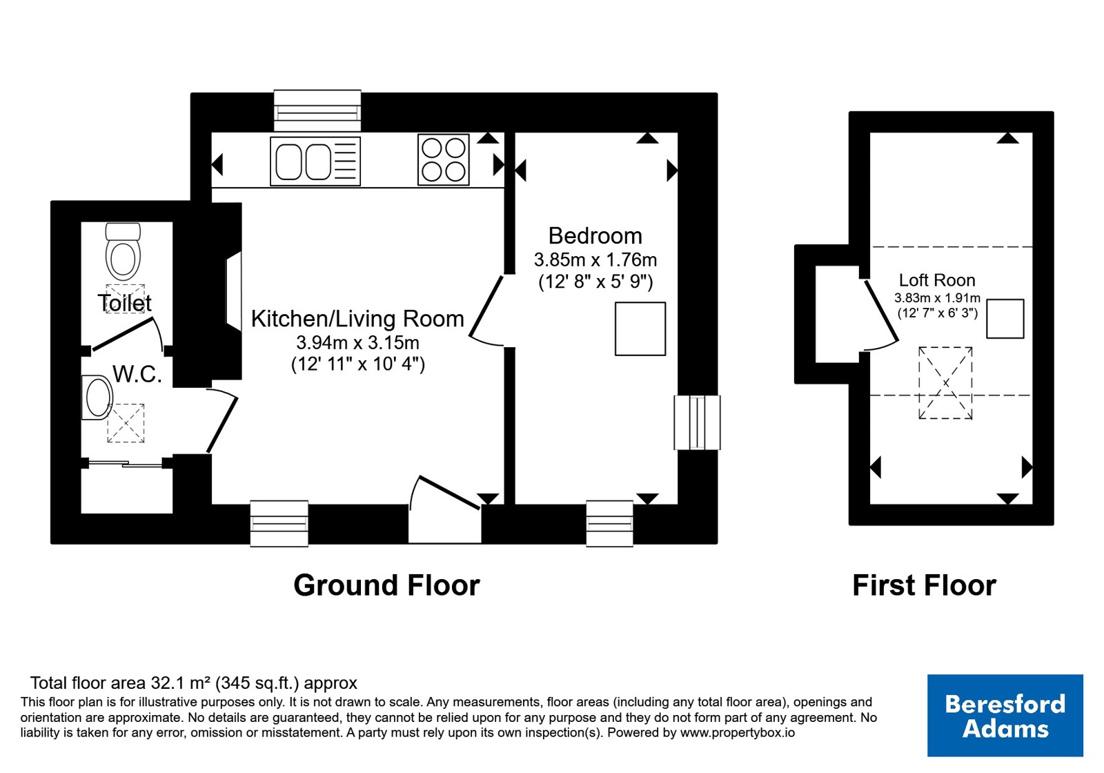 Penstep,, Boduan, Gwynedd floorplan