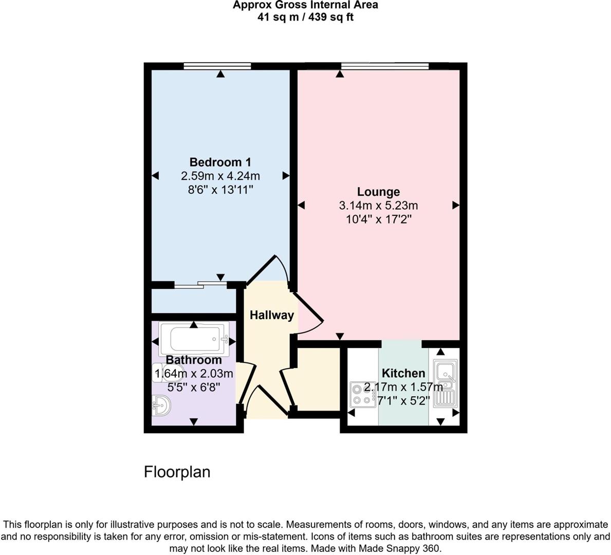 Flat 38 Homelake House, 40, Station Road, Poole floorplan