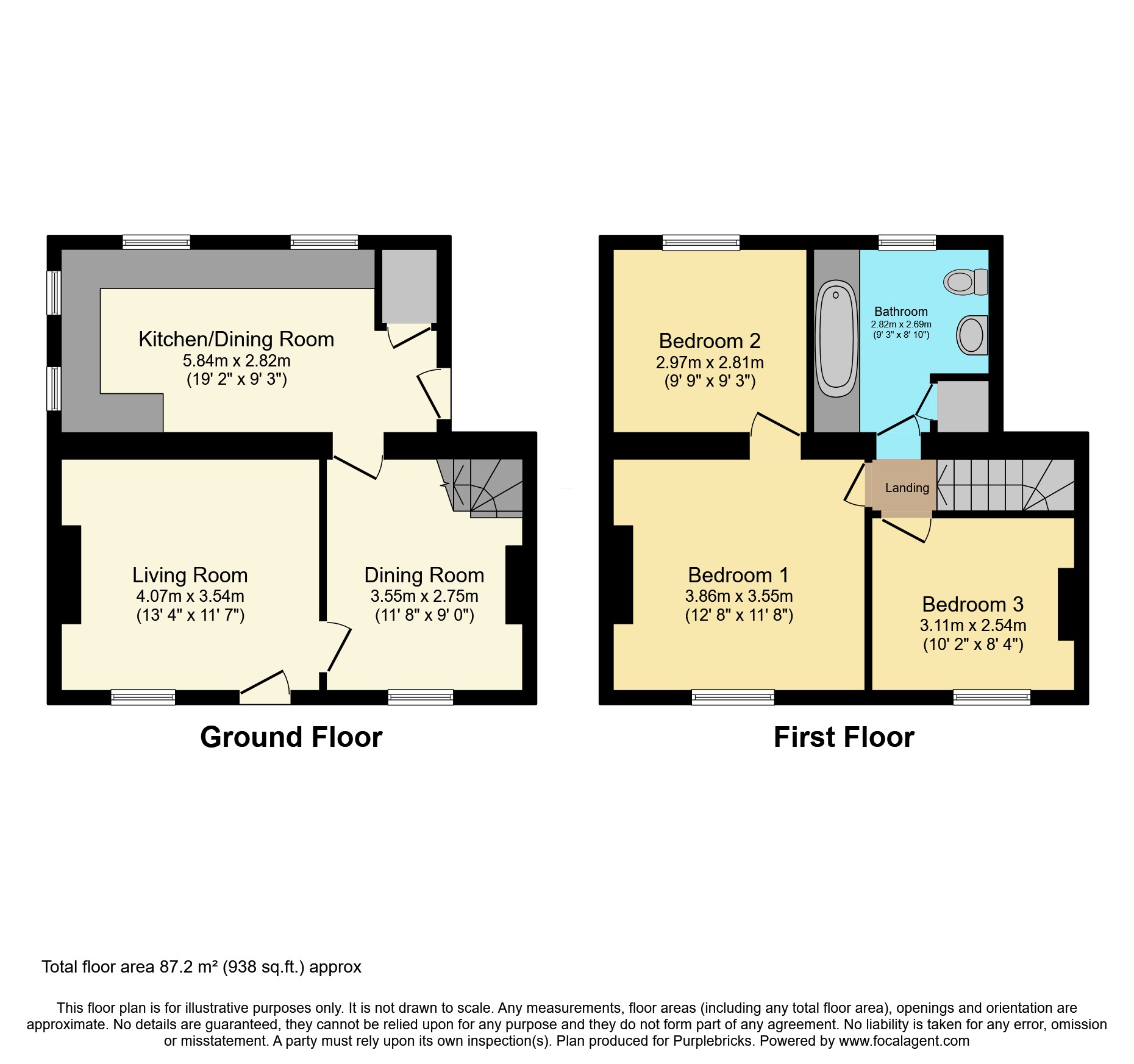 76, Lightwood Road, Sheffield floorplan
