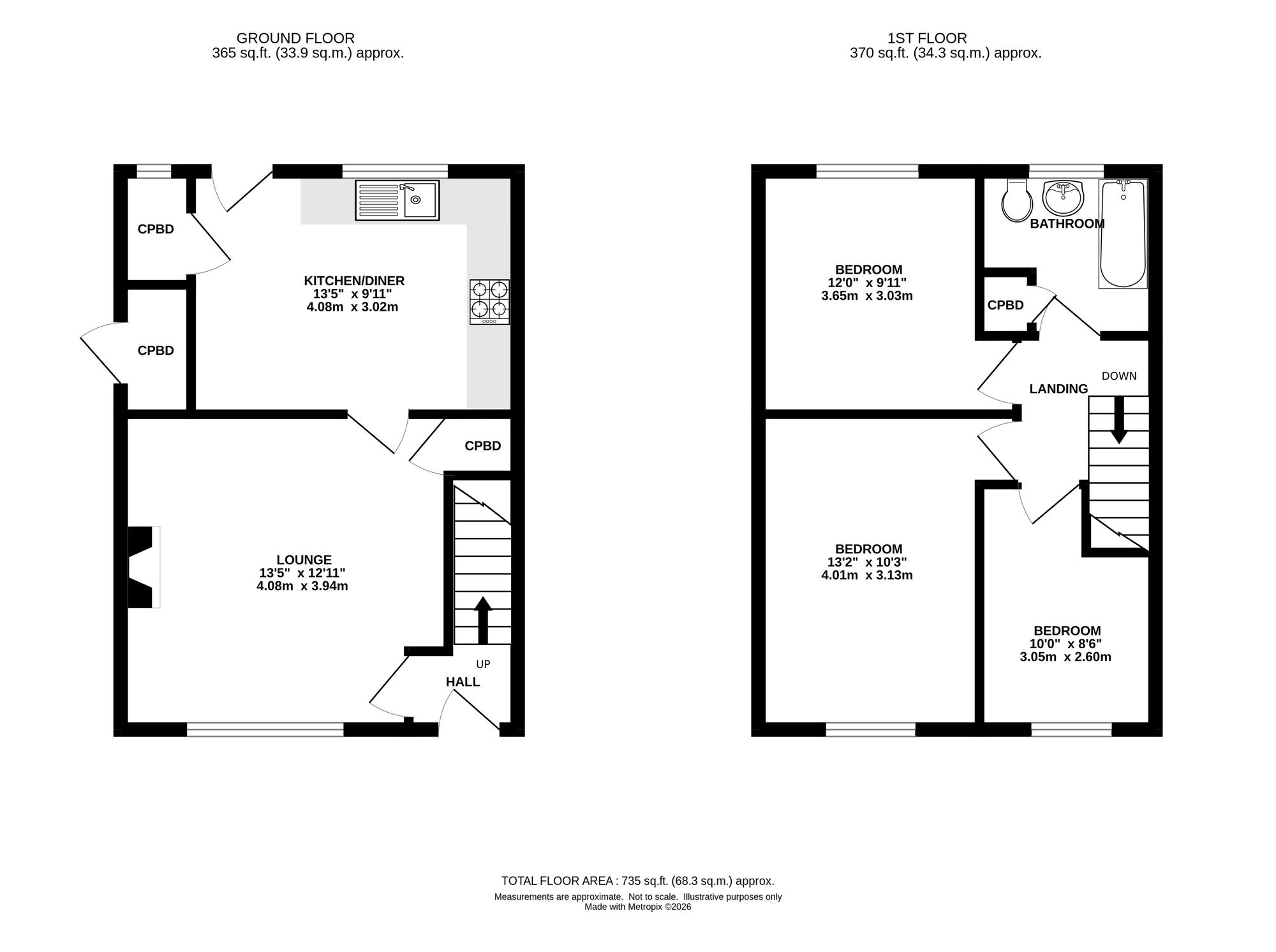 62 Park Road, High Peak floorplan
