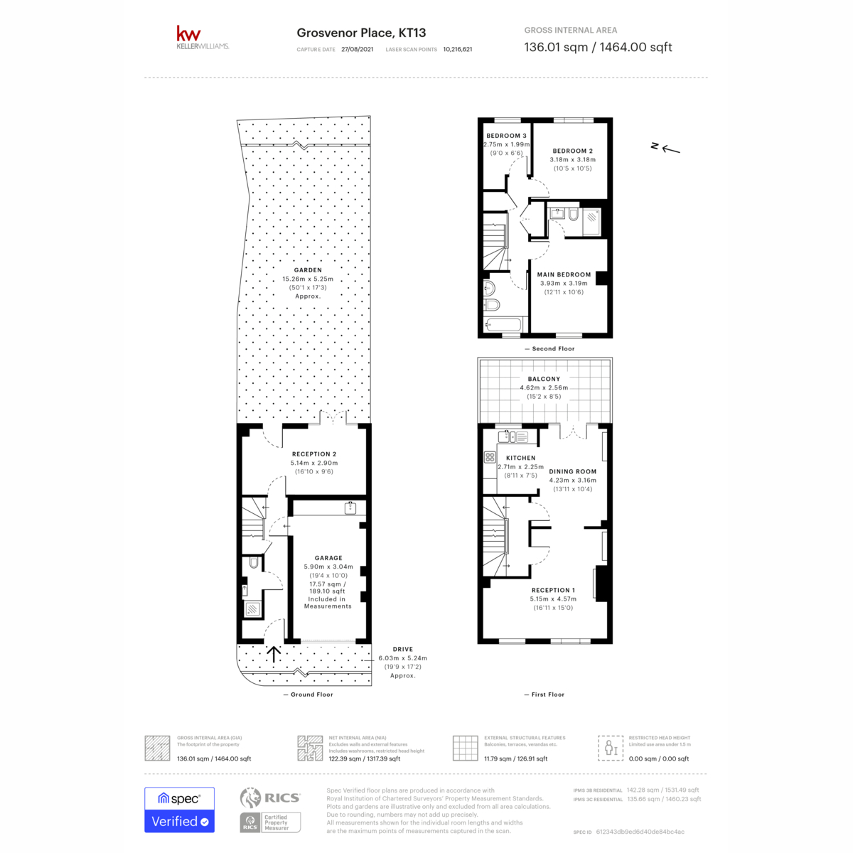 11, Grosvenor Place Vale Road, Weybridge floorplan