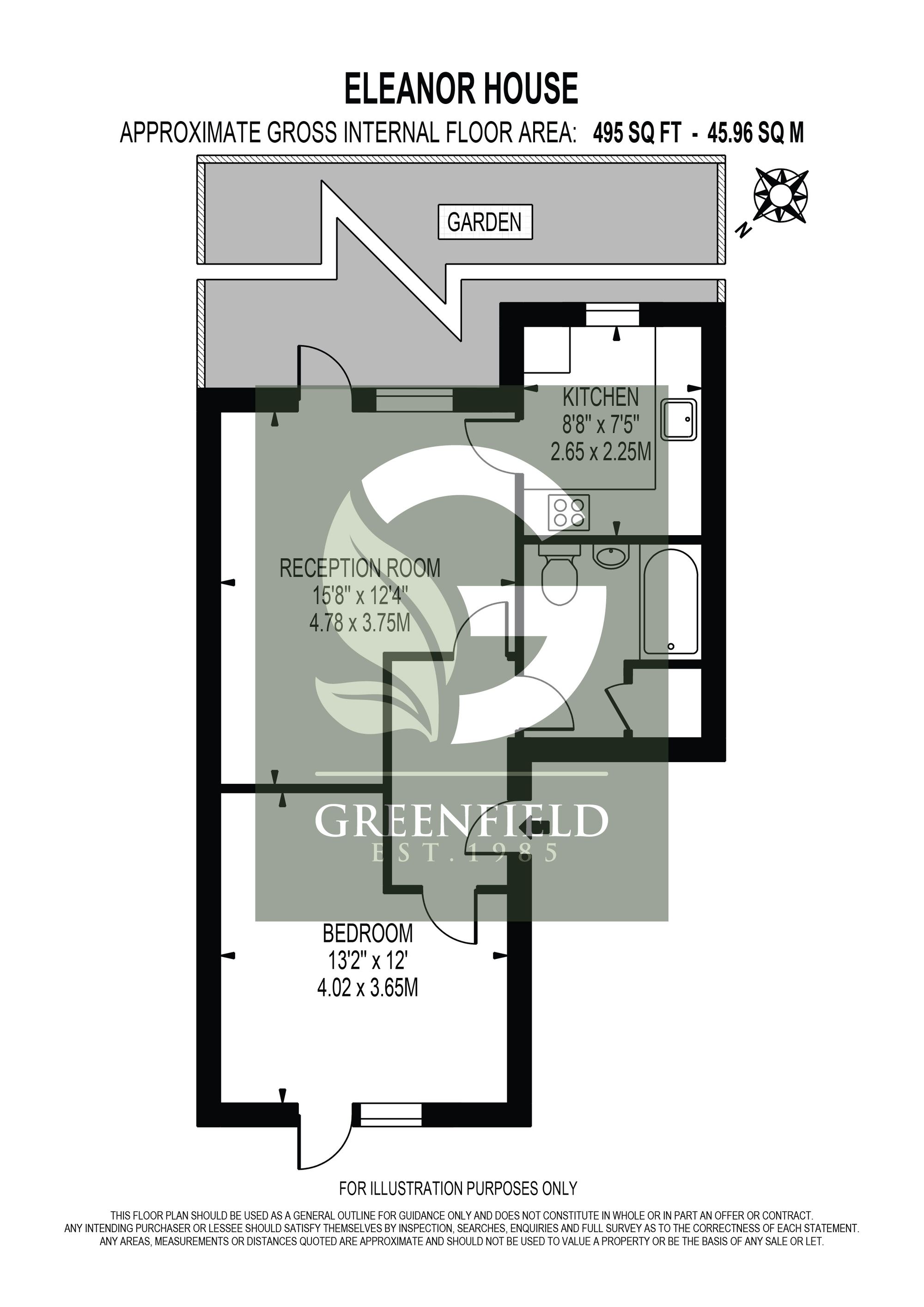 Flat 3, Eleanor House, Epsom floorplan