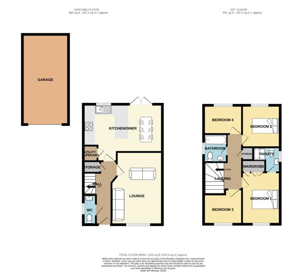 9, Sandeman Grove, Hayling Island floorplan