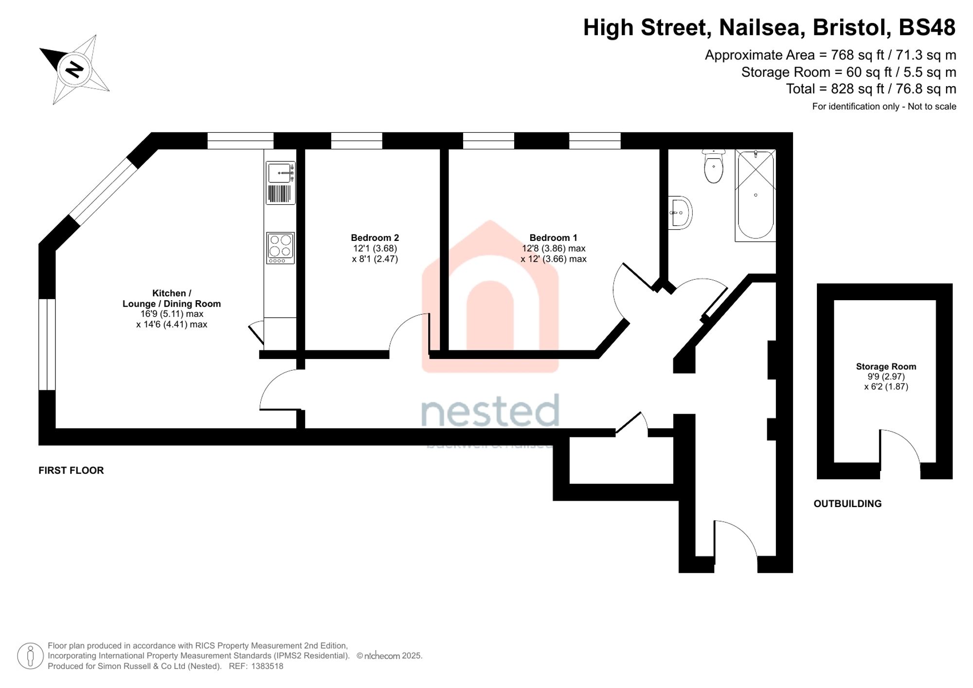 Flat 6, The Court House, Bristol floorplan