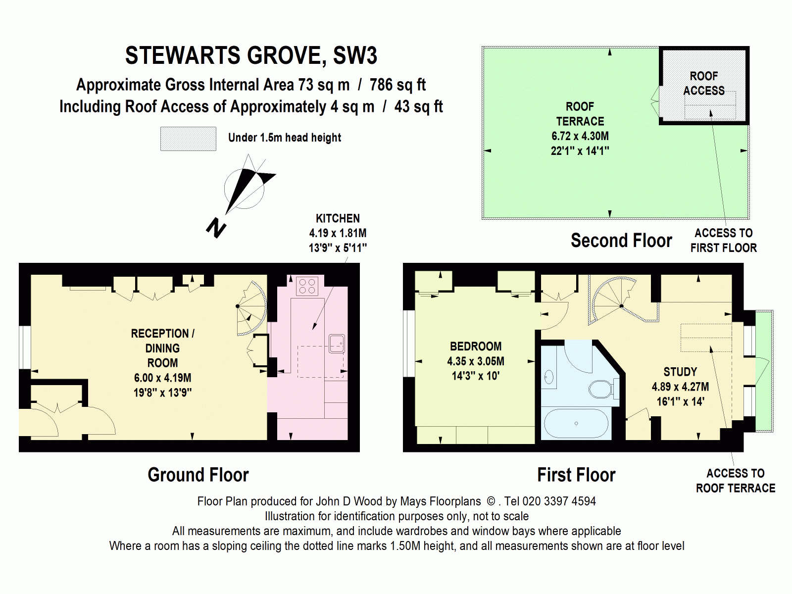 1, Stewarts Grove, London floorplan