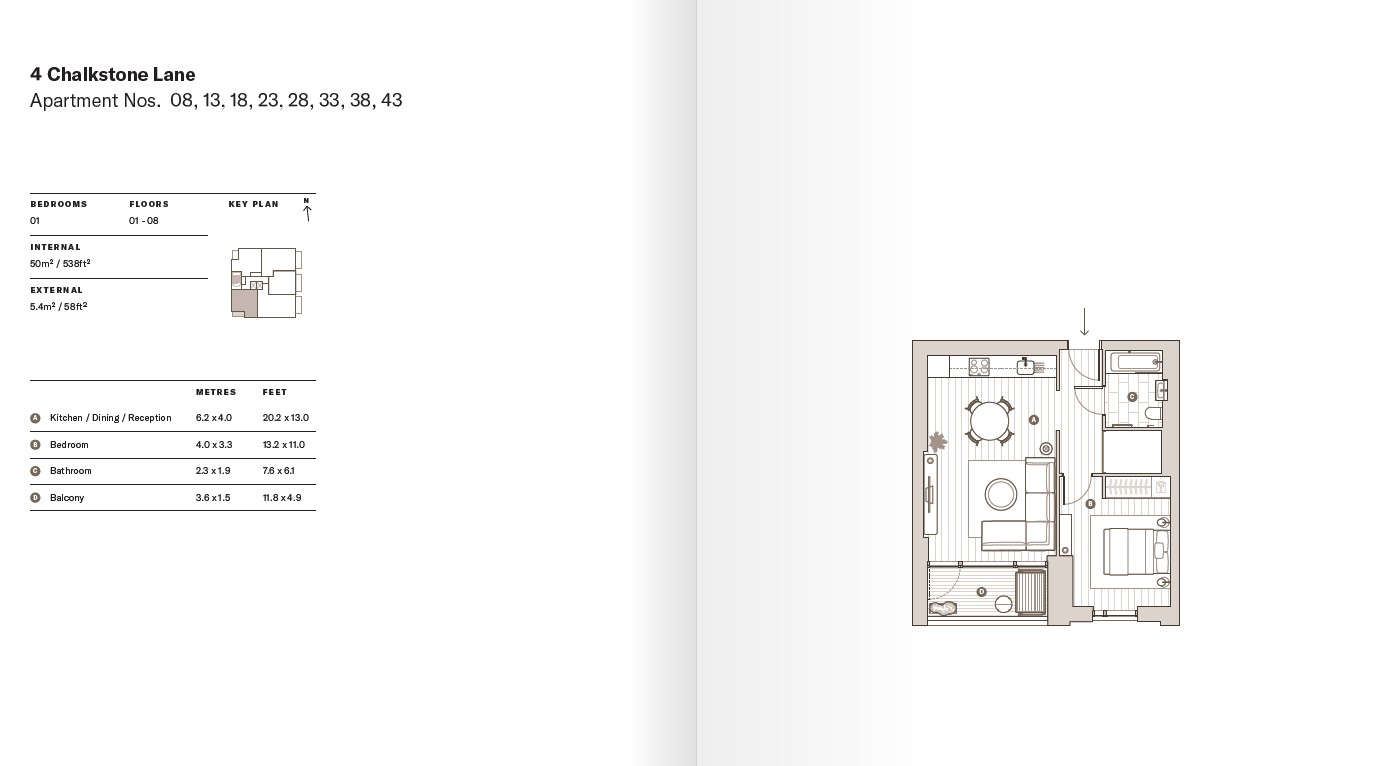 Apartment 3, Vabel, Chalkstone Lane, London floorplan
