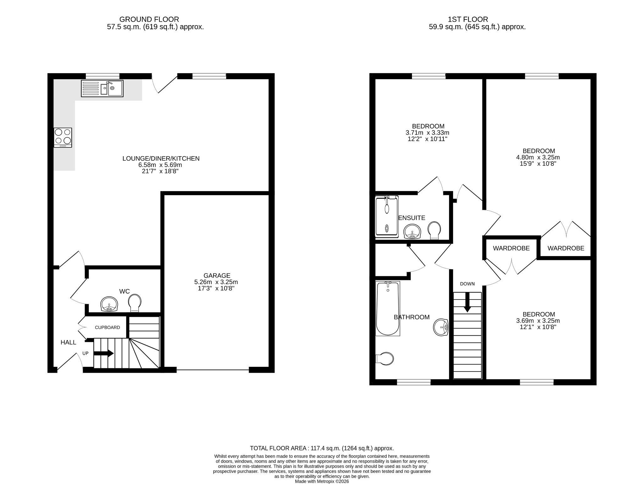 15 St. Johns Road, Helston, Cornwall floorplan