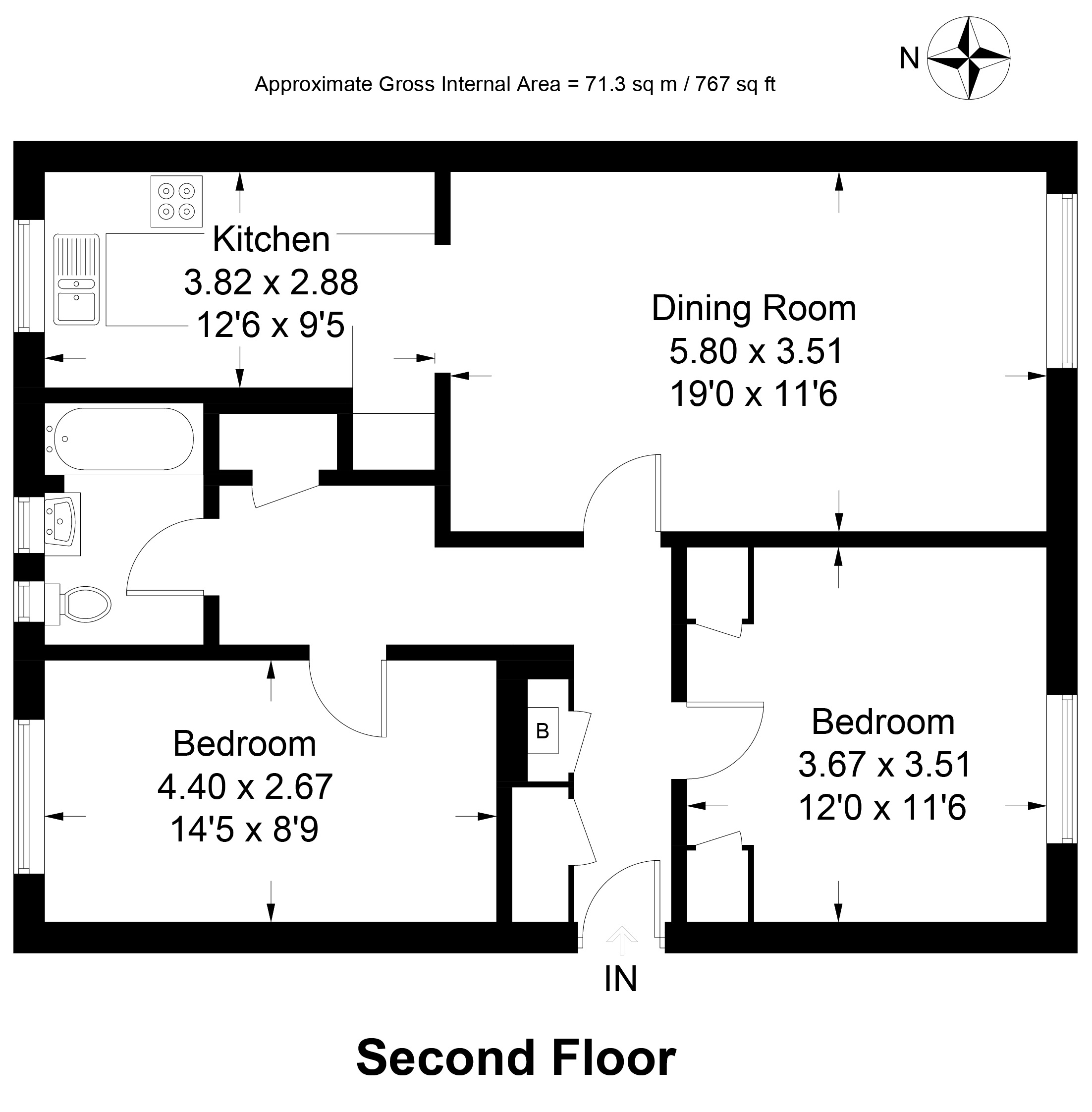 6, Barnetts Shaw, Oxted floorplan