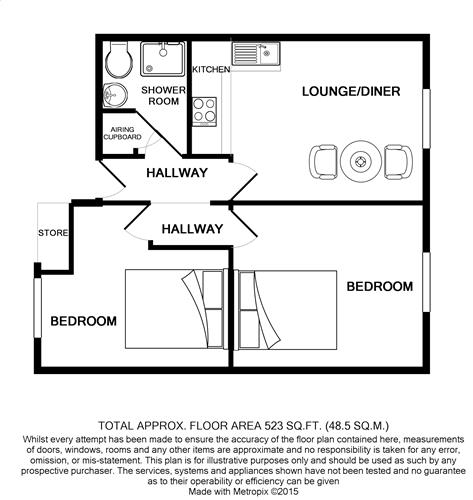 12 Barlow Buildings, 45 Bromyard Terrace, Worcester floorplan