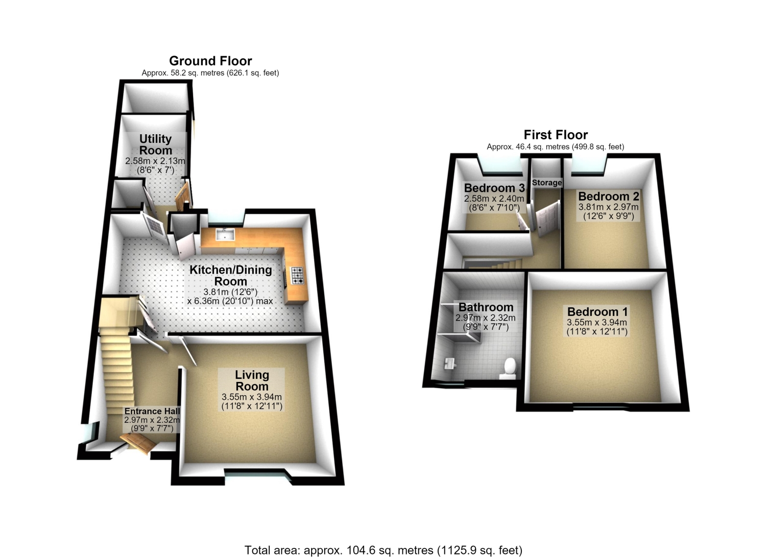 Alexandra Terrace Haydon Bridge, Hexham floorplan