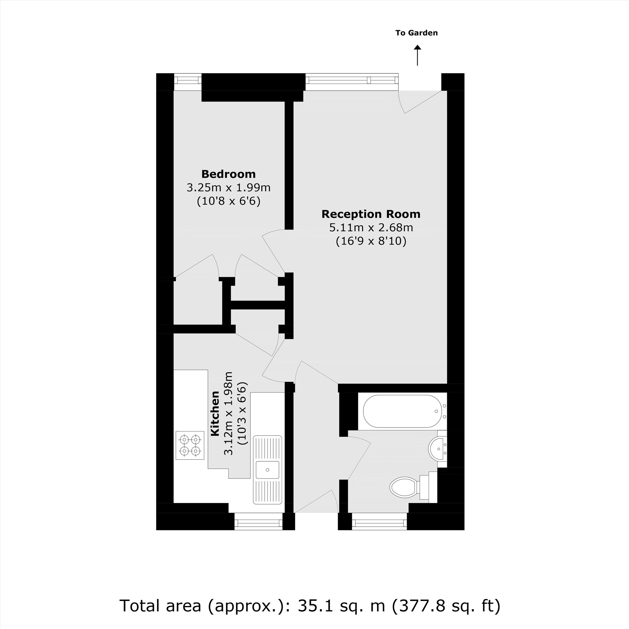 Flat 4, Tilehurst, Albany Street, London floorplan