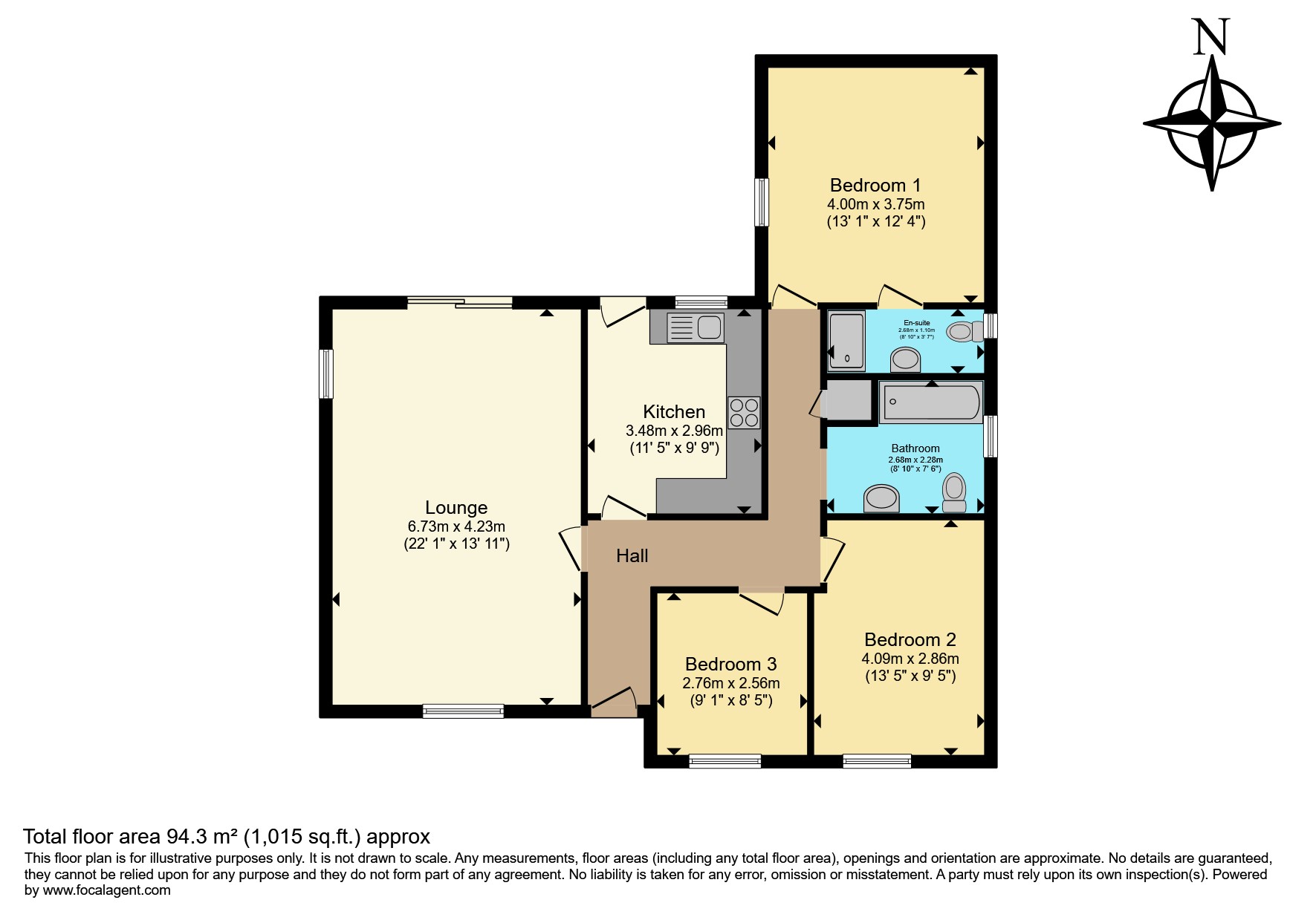 22, Colonsay Close, Nottingham floorplan