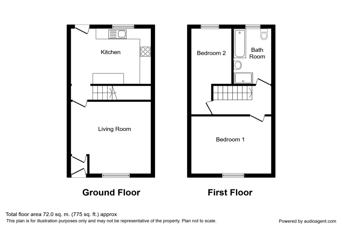 2 Bedrooms Terraced house to rent in Birkett Bank, Wigan WN1