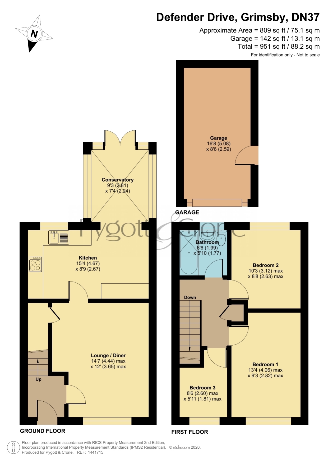 15, Defender Drive, Grimsby floorplan