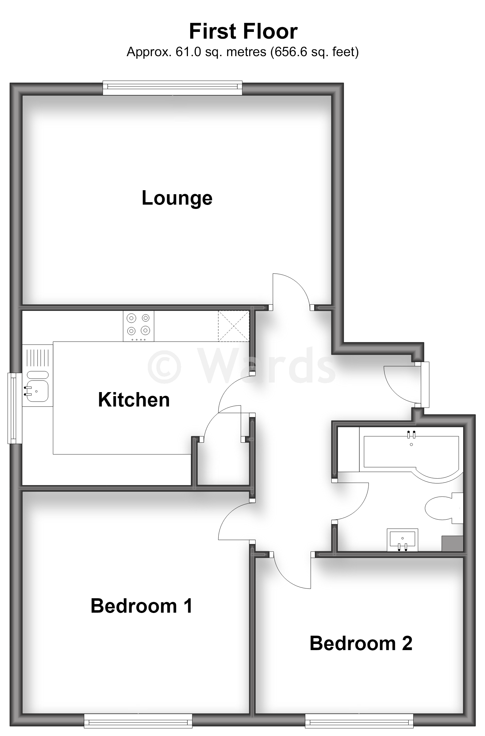 Shakespeare Court, Folkestone Road, Dover floorplan