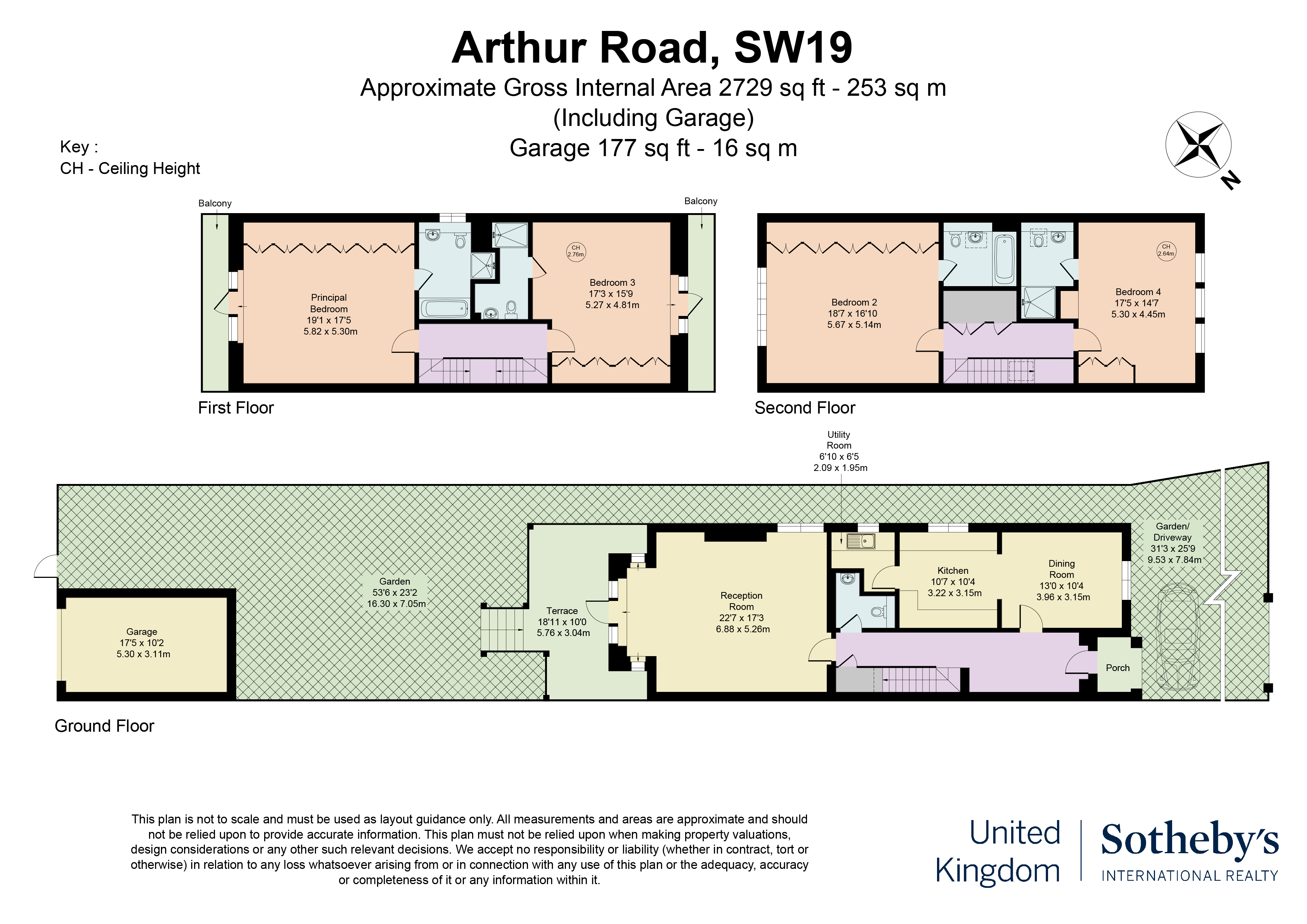 68, Arthur Road, Wimbledon floorplan