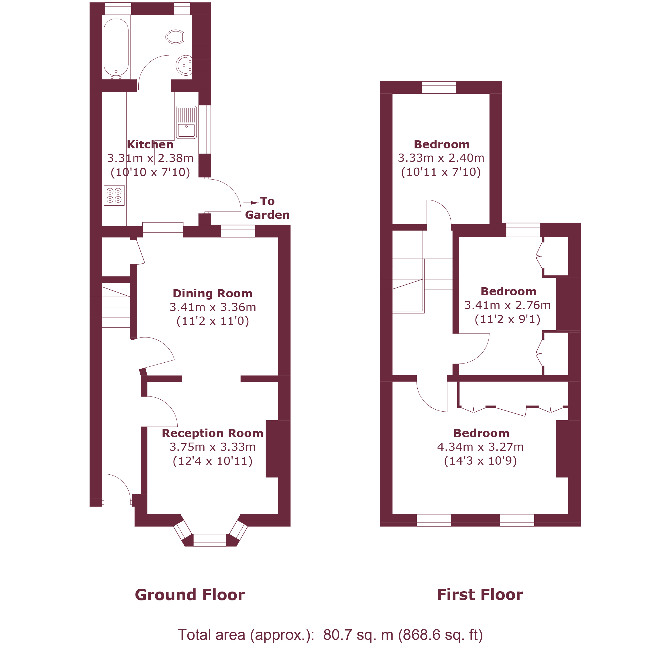 270, Odessa Road, London floorplan