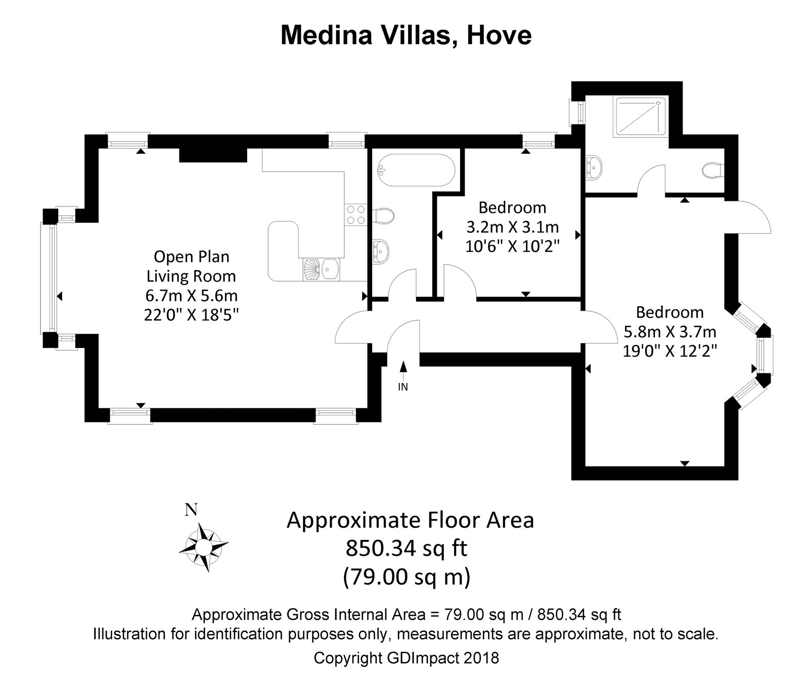 2 Bedrooms Flat for sale in Medina Villas, Hove, East Sussex BN3