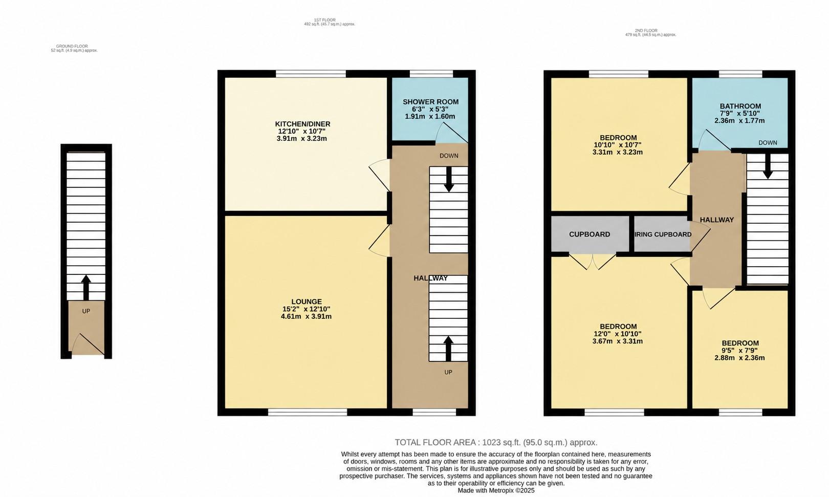 Flat 3 Nelson Terrace, London Road, Reading floorplan