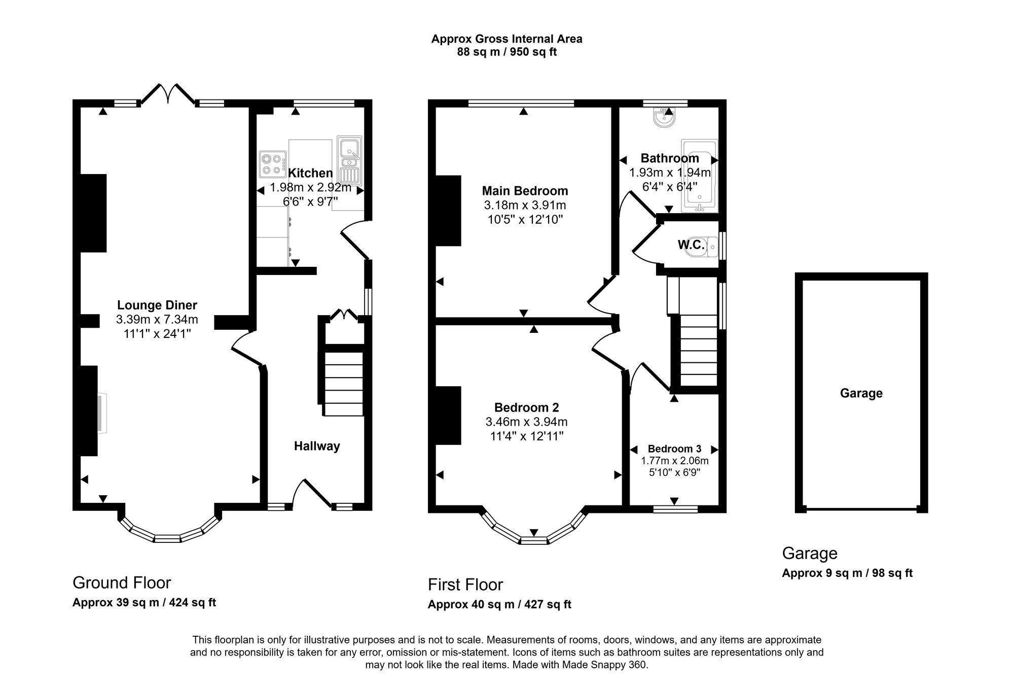 12 Netherby Road, Wigan floorplan